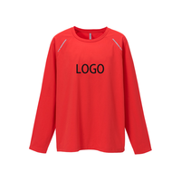 T-shirt de sport à manches longues, séchage rapide, réfléchissant, nouveau modèle automne, col rond, respirant, idéal pour la course en extérieur et la gym – Vente directe usine