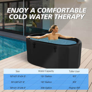 Tùy chỉnh OEM ODM xách tay Inflatable Ice bồn tắm lạnh Plunge bồn tắm cho người lớn athlets tập thể dục phục hồi - Product Image 6