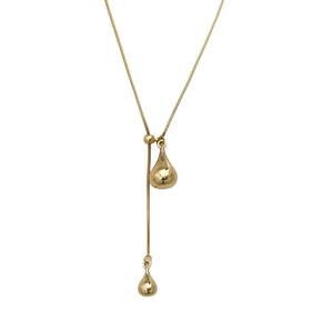Chaîne de pull en alliage d'argent tibétain plaqué argent, motif goutte d'eau, bijou tendance pour femme, design pendentif, anniversaire - Product Image 5