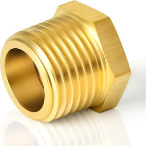 ข้อต่อท่อเกลียวลดทองเหลือง3/8ข้อต่อ "NPT อะแดปเตอร์ตัวผู้ X 1/4" อะแดปเตอร์ตัวเมีย NPT - Product Image 2