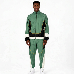 Ensemble de survêtement coupe-vent pour homme, durable, respirant, idéal pour la course à pied, la gym, les voyages et un style décontracté - Product Image 1