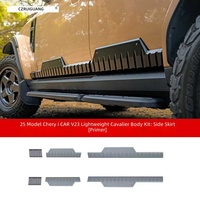 Nouveau Kit Carrosserie Complet ICar V23 Style Hussar 2024-2025 (PP) - Calandre à Clipser, Pare-chocs Avant/Arrière, Jupes Latérales, Arches de Roues Gris Apprêté