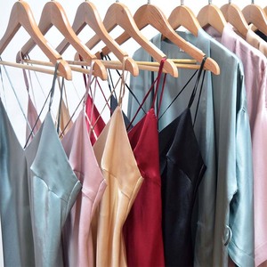 Commercio all'ingrosso di lusso con camicia da notte in pizzo da casa abito in seta set pigiama in seta 100% set di abiti di seta di gelso - Product Image 2