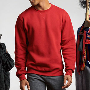 Sweat-shirt d'hiver en coton uni pour homme, coupe classique, épaules personnalisées, pull à col montant, anti-boulochage, coupe-vent - Product Image 3