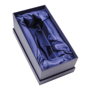Boîte bleue en satin bleu 210X110X70 mm pour le rangement des bijoux - Product Image 1
