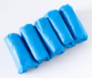 一次性加厚PE蓝色安全鞋套防水防油防尘耐磨保护 - Product Image 6