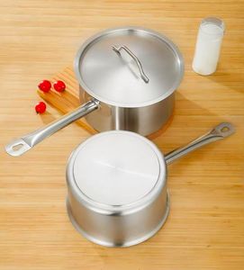 Batterie de cuisine de cuisine commerciale de vente chaude ensemble de pot à lait en acier inoxydable capuchon à <span class=keywords><strong>induction</strong></span> <span class=keywords><strong>casserole</strong></span> profonde <span class=keywords><strong>pour</strong></span> restaurant hôtel - Product Image 4