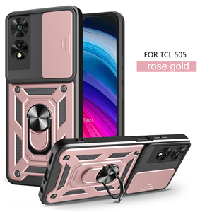 <span class=keywords><strong>Funda</strong></span> Magnética para Teléfono <span class=keywords><strong>TCL</strong></span> 50 XE/50 LE/501/505/40 XL/305/40SE al por Mayor, con Ventana Deslizante, Anillo Giratorio y Soporte - Product Image 5