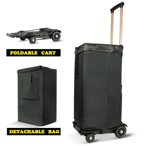 Sac à bagages en plastique Baoyu, chariot pliable, sac de courses avec roulettes - Product Image 1
