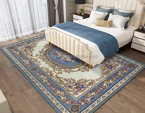 <span class=keywords><strong>Tapis</strong></span> européen en laine de Nouvelle-Zélande épais de style Aubusson, à motifs floraux bleus, fait à la main, <span class=keywords><strong>2x3m</strong></span>, pour salon, chambre à coucher, Dubaï, Royaume-Uni - Product Image 3
