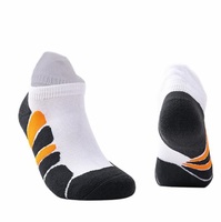 Chaussettes de course athlétiques à la cheville Chaussettes de sport rembourrées respirantes à coupe basse pour hommes et femmes