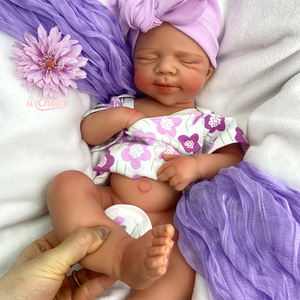 ตุ๊กตาซิลิโคนรีบอร์นรุ่นลิมิเต็ดอิดิชั่น ซักได้ สำหรับเด็กชาย/เด็กหญิง เหมือนจริง นุ่ม ขนาด 20 นิ้ว สีผิวเข้ม สามารถดื่มน้ำได้ ของขวัญคริสต์มาสที่สมบูรณ์แบบ - Product Image 3