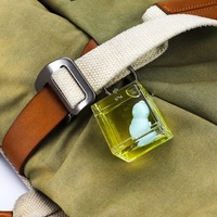 Cube forme carrée personnalisé liquide porte-clés acrylique eau huile Anime porte-clés liquide flottant porte-clés porte-clés cadeaux promotionnels