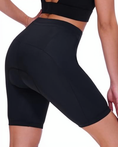 Shorts de sport pour femmes, couleur unie, doux, respirants, pour le cyclisme, l'entraînement, le jogging, taille haute, pour la salle de sport, shorts de cycliste - Product Image 1