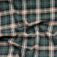WI-B12-98228 Textiles 100% Polyester Vert Imprimé Tissu Tissé de Poids Moyen en Laine de Pêche pour Chemises Robes Vêtements