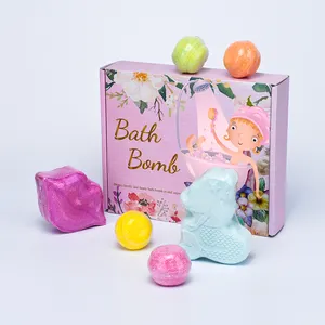 Einfach Zu Bedienen Anpassbare Farben und Logos Handmade Bath Bombs Organic Bath Fizzer Spa Bubble Bath Salt Fizzy