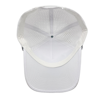 Gorra de béisbol de malla con corte láser y estampado de marca personalizada ODM, estilo streetwear, para deportes al aire libre, gorra trucker de 5 paneles.
