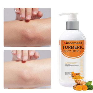 Crème éclaircissante pour <span class=keywords><strong>peau</strong></span> foncée Lotion blanchissante pour le corps au curcuma au parfum personnalisé pour élimination des taches - Product Image 4