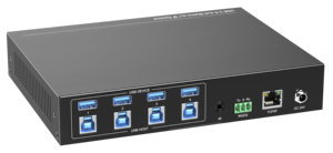 Matriz 4x4 HD 4K Admite USB 3,0 <span class=keywords><strong>Matrix</strong></span> Opti Long Admite panel frontal, GUI y control RS232 Matriz HDMI de 8 en 8 salidas - Product Image 4