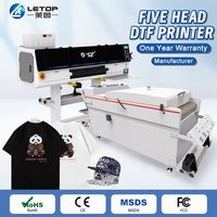 LETOP 600MM All in One Pour T-Shirt Dtf Imprimantes Tee-Shirts Tshirt 24 Pouces T Shirt Inkjet Printer Roll to Roll Dtf Printer.
