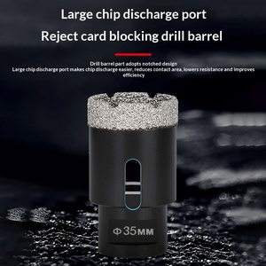 BEILI M14 Foret diamanté brasé sous vide pour marbre et maçonnerie, scie cloche pour carrelage céramique et granit - Product Image 4