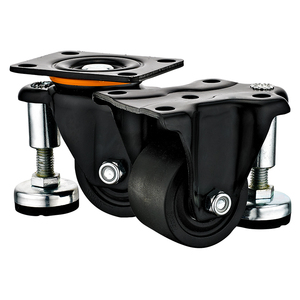 2''2.5''3''Type a Plate 107*82 Heavy Duty Low Center of Gravity Nylon <strong>Caster</strong> with Support Feet Refrigerator <strong>Caster</strong> Wheels - Product Image 4