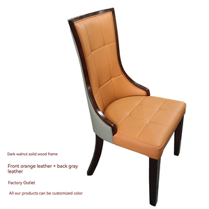 Chaises de salle à manger nordiques en <span class=keywords><strong>bois</strong></span> massif Restaurants de maison créatifs de mode moderne Tables et chaises d'hôtel Chaises de dossier - Product Image 3
