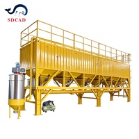 Silos de stockage horizontaux de 100 tonnes pour ciment et cendres volantes, type conteneur