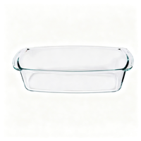 Plaque de cuisson rectangulaire en verre KZR, résistante à la chaleur et écologique, pour gâteaux, pain de mie, gâteaux au fromage légers, gâteaux au fromage et au yaourt