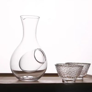 Carafe à whisky, vin et saké en cristal <span class=keywords><strong>de</strong></span> haute qualité <span class=keywords><strong>de</strong></span> style japonais classique avec poche à glace, soufflée à la main, grande capacité - Product Image 4