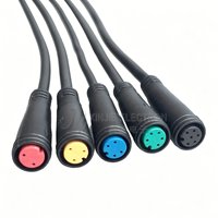 Kabel Harness Konektor Tahan Air Berkode Warna M8 Buatan Pabrik Khusus (2/3/4/5 Pin) untuk Sepeda Listrik, Skuter & Elektronik Luar Ruangan