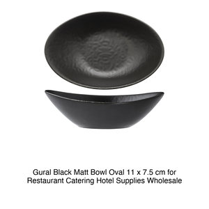 Bol ovale noir mat Ø 11 × 7,5 cm Gural - Product Image 2
