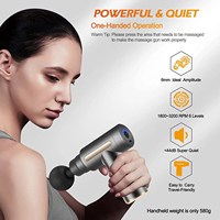 Pistolet de massage musculaire sans fil portable LJ Factory, personnalisé avec logo, pour relaxation profonde des tissus et massage corporel.