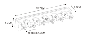 Support mural pour balais et serpillères, organisateur de rangement, crochets en acier inoxydable antidérapants pour la maison, la cuisine et le jardin - Product Image 4