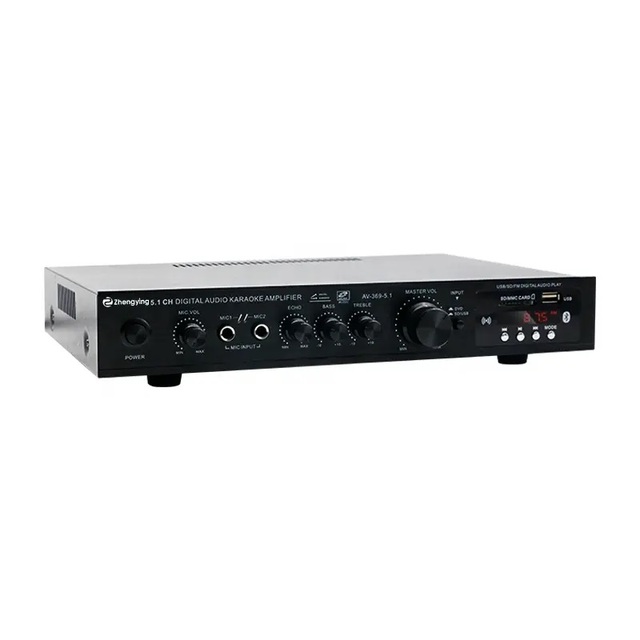 Good AV-369BT Karaoke Mixer Mini 5.1 Amplifier Wireless System Mini Wireless Voice Amplifier for Speaker