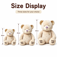 Ours en peluche apaisant personnalisé de haute qualité CE ASTM pour enfant, compagnon de sommeil, jouet en peluche doux et rembourré