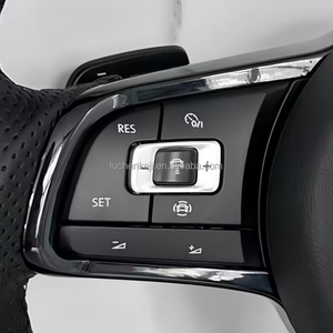 Volante in Pelle Nera per Volkswagen CC MAGOTAN VW Golf 6 Golf 7 <span class=keywords><strong>R</strong></span> MK6 MK7 MK7.5 Polo Tiguan Passat GTl - Product Image 2