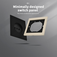Enchufe de Pared WESA 16A, 1 Tomacorriente, Diseño Moderno y Lujoso, Enchufe Europeo