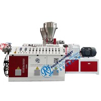 Ligne de production de profileuse d'extrudeuse PVC PP PE WPC Panneau mural composite bois-plastique