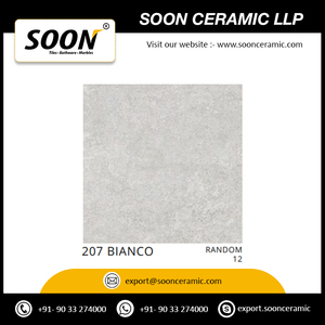 Carreaux de porcelaine vitrifiée de haute qualité 600x600 mm pour la décoration de villas, de maisons et de bureaux de luxe, exportés d'Inde - Product Image 2