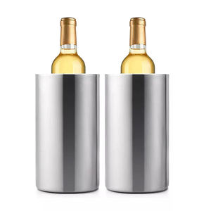 New Design Customize Stainless Steel Double Wall Wine Bottle <strong>Cooler</strong> Holder Beer Chiller Champagne <strong>Cooler</strong> Ice Bucket Bar <strong>Tool</strong> - Product Image 2