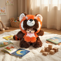 Juguetes de Peluche Súper Suaves de Transformación Animal, Muñeco Mengqiqi Monchichii de 20CM, Relleno de Algodón PP, Regalo Corporativo para Cumpleaños