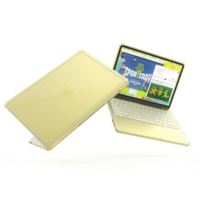 Meilleure coque d'ordinateur portable transparente brillante vintage, fine, légère et durable pour MacBook Neo avec protection précise des ports