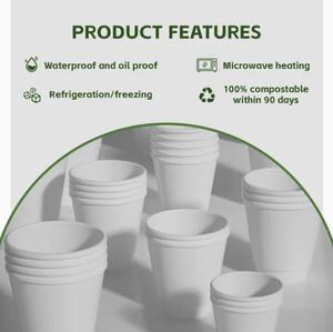 YU Logo personnalisé Gobelets en papier moderne à simple et double paroi sans BPA pour boissons chaudes avec couvercles Gobelets jetables pour le camping - Product Image 2