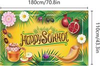 Bannière de toile de fond Happy Sukkot toute taille/conception décorations de photographie de vacances juives fête d'anniversaire de mariage avec