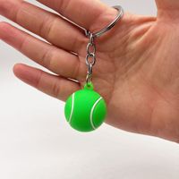 Porte-clés en PVC à la mode, cadeau promotionnel, pour le Football, le Football, le Tennis, le basket-Ball, le sport, accessoires pour sac à clés