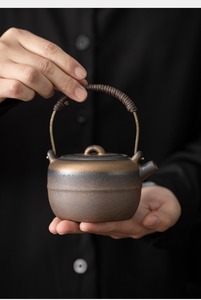 MSH, tetera de cerámica china con haz de manzana, tetera de gres Retro de cocción antigua - Product Image 6