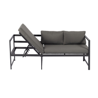 Ensemble de meubles de jardin d'extérieur en aluminium imperméable Uplion, ensemble de canapé d'angle et de table pour hôtel