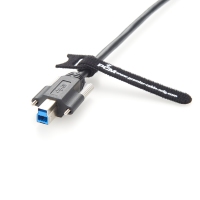 Kabel USB 3.0 A ke B dengan Pengunci Sekrup Ganda, Pelindung Kepang dan Selubung PVC Ramah Lingkungan untuk Penggunaan Kamera Industri