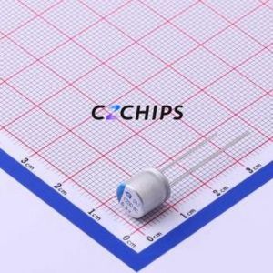 BC6R3M122LO8*8L-1A4T ตัวเก็บประจุแบบแข็งชนิด Through Hole (THT), ขนาด D8xL8 มม. 1200uF 20% 6.3V 3.5 มม. - Product Image 1